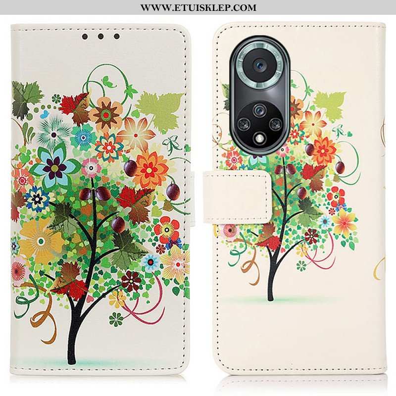 Etui Folio do Honor 50 Pro Pro Flower Tree